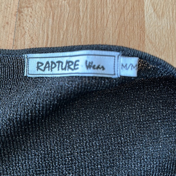 Black flower bud lined sparkling cardigan - Picture 6 of 8